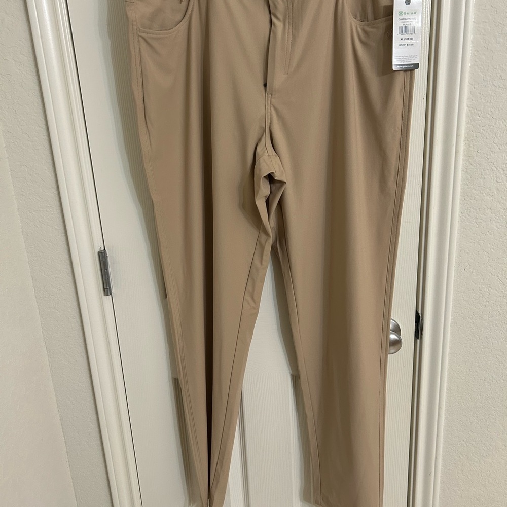 GAIAM Tan Chinos Comfortable and Versatile